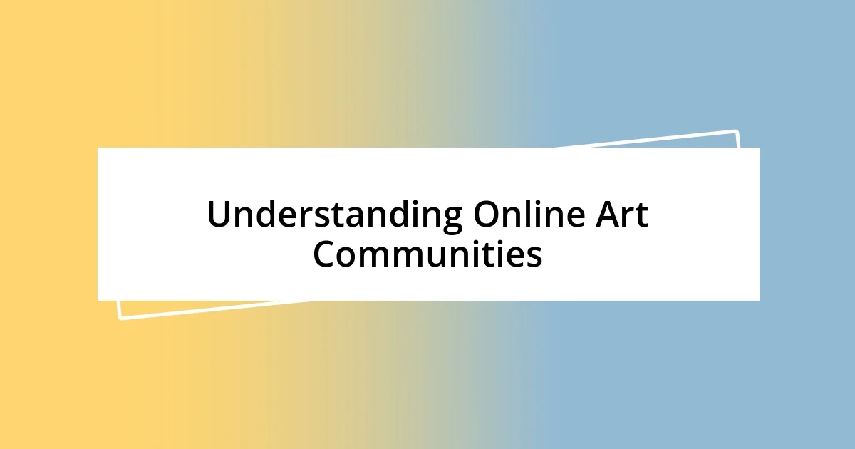 Understanding Online Art Communities